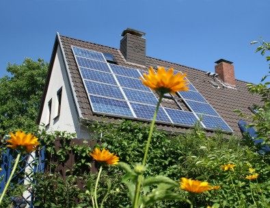 Solar panels roof